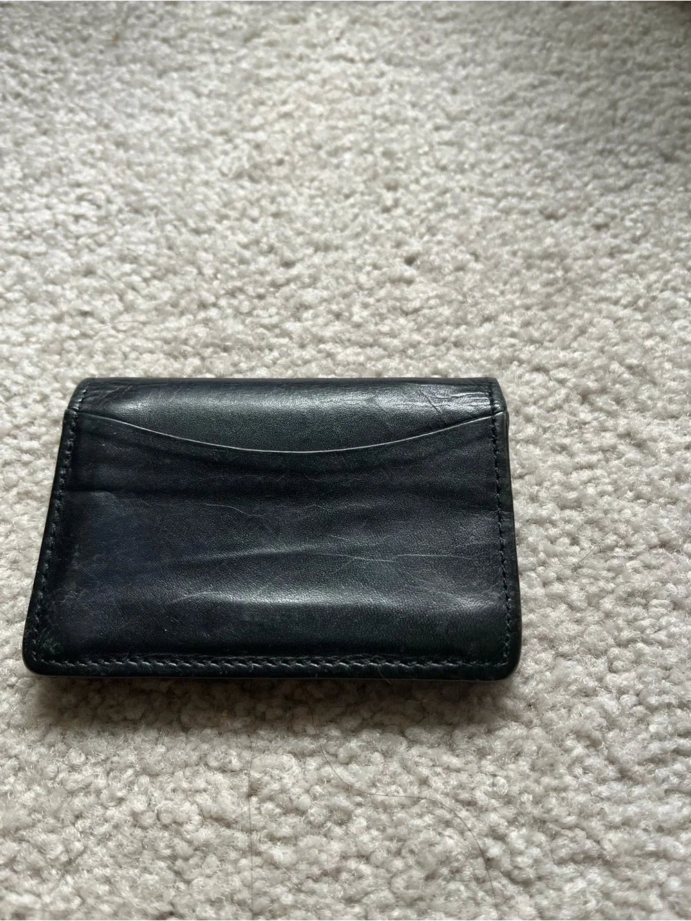 Classic Black Leather Card Case - Men Accessories